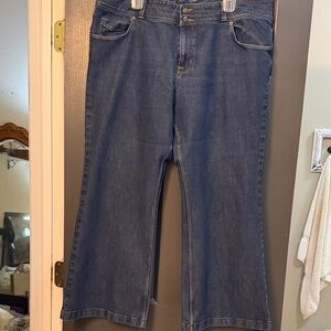 Lands' End Blue Flare Women's Jeans